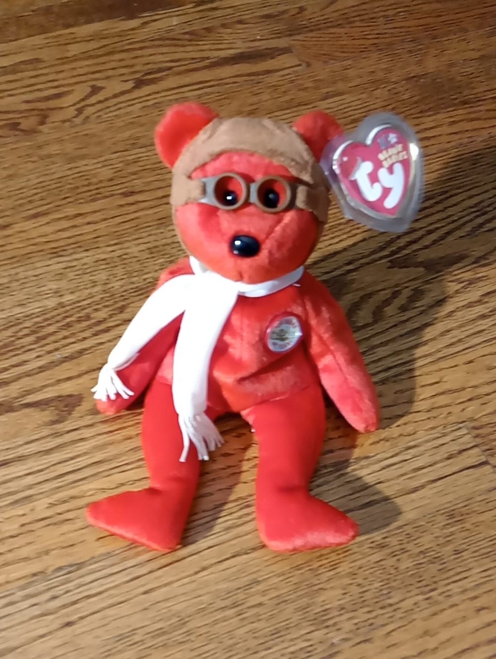 ✨️Ty Beanie Baby Red Bear with Scarf Plush Toy✨️